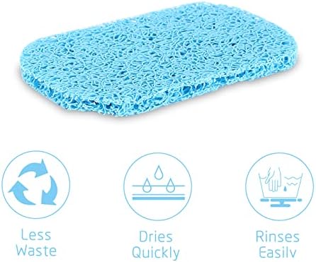 15 Piece Soap Saver,Soap Lift Pad Mat for Bathroom,Soap Dish and Soap Holder Accessory,Blue - Image 3