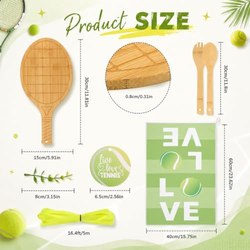 Geelin 31 Pcs Tennis Kitchen Gift Set, Cutting Board Towels - Image 2