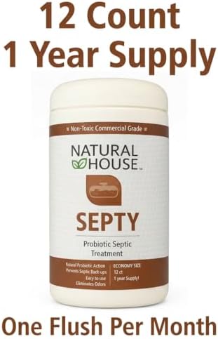 Natural House Septy - Plant-Based Enzyme Pods for Septic-Safe Plumbing Care - Monthly Maintenance for Tank, RV & Boat Systems - Plant-Based, Fragrance-Free - 12 Month Supply - Image 2