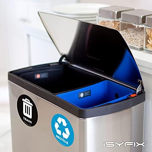 iSYFIX Recycle Sticker for Trash Can, 6 Pack, 5 inch - Image 4