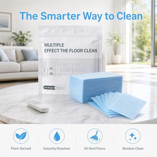 100 Piece Floor Cleaning Tablets, 2026 Upgraded Multiple Effect the Floor Clean, Floors Cleaning Tablets for Mopping, Concentrated Cleaner for Hardwood, Tile, Laminate & More (Gardenia) - Image 6
