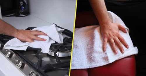 Avalon Towels Terry Bar Mop Towels (Value Pack of 144) Size 14"x17" – Absorbent and Durable, Multipurpose Cleaning Rags, Cotton Cleaning Cloths, Terry Cloth Rags, Reusable Shop Rag (White) - Image 3