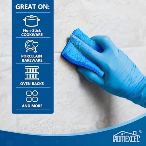 HOMEXCEL Sponges Kitchen 120Pack, Non Scratch Scrub Dish Sponge for Dishes - Image 5