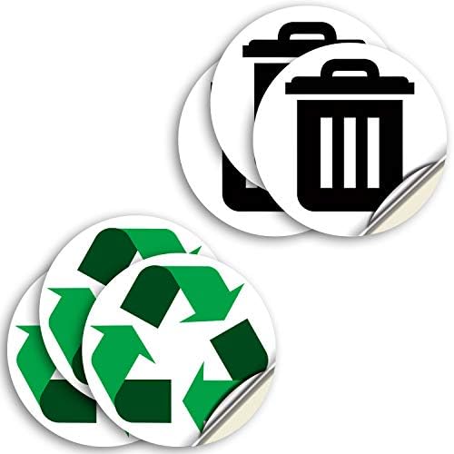 iSYFIX Recycle Sticker for Trash Can, 6 Pack, 5 inch by iSYFIXPremiumLetterNumberSigns