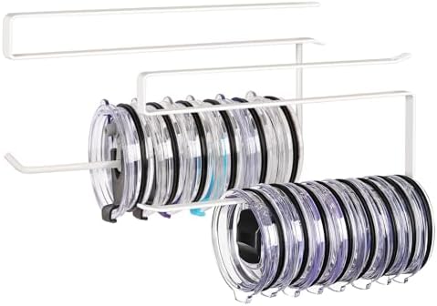 2 Pack Tumbler Lid Organizer, Versatile Storage Holds 20 Lids, Round&Flat by JOLENSOY