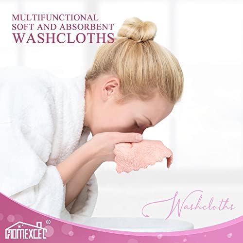 HOMEXCEL Premium Makeup Remover Cloth 24 Pack Reusable Soft Cleansing Cloth - Image 6