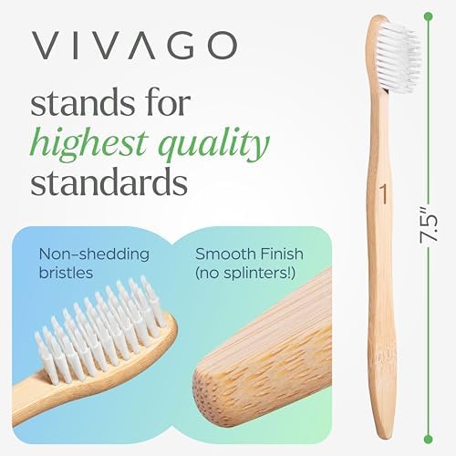 VIVAGO Extra Soft Toothbrushes for Adults - Ultra Soft Bristle Toothbrush - Image 5