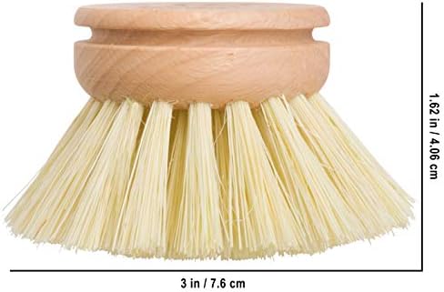 Redecker Dish Brush Replacement Head, Tampico Fiber, 1-1/2 Inch Round – Wooden Replacement Brush Head for Everyday Dishwashing, Made in Germany - Image 5