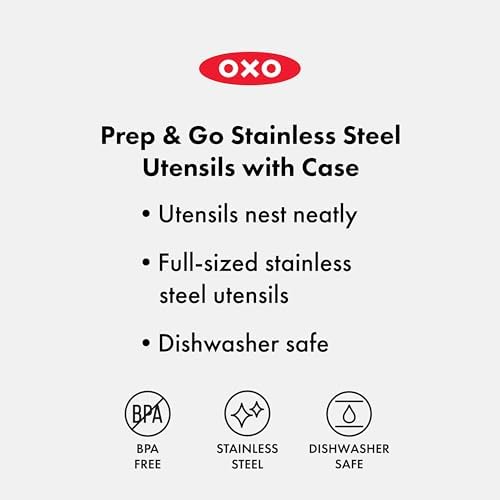 OXO Good Grips Prep and Go Utensils With Case - Ocean Blue - Image 4