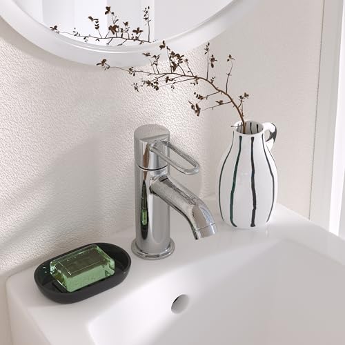 Bathroom Soap Dishes, Not Plastic！White Soap Dishes for Bar Soap, Bamboo Soap Dishes Holder for Bathroom Shower, Bathroom Sink Soap Dish (Black) - Image 7