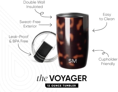 Simple Modern Travel Coffee Mug with Lid | 12oz | Tortoise - Image 2