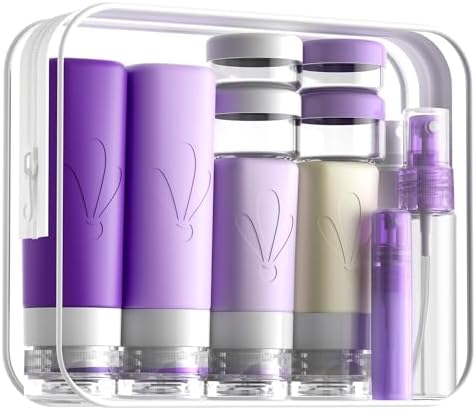 INSFIT 17 Pack Travel Bottles for Toiletries, TSA Approved 3oz 2oz Travel Size Toiletries, BPA Free Leak Proof Squeezable Silicone Tubes Travel Essentials for Shampoo Conditioner Lotion Soap by INSFITPortableTravelBottles