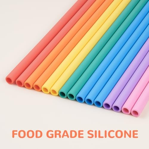 Tomorotec 15PCS Silicone Drinking Straws Fit for Stanley 40oz 30oz Tumbler - Image 2