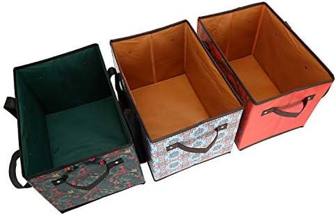 Foraineam Reusable Grocery Bags Set Durable Heavy Duty Tote Bag Collapsible Grocery Shopping Box Bag with Reinforced Bottom - Image 4