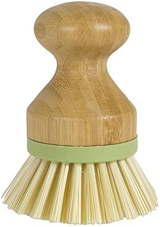 Bamboo Naturals Greenery Mini Scrub Brush, Made of Sustainable Bamboo and Recycled Plastic, Scrub Pots, Pans, Vegetables, and More, Pack of 2 - Image 3