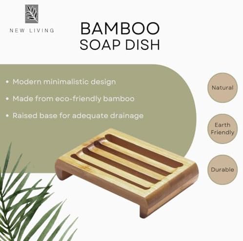 Bamboo Soap Dish | Bamboo Soap Tray | 11cm x 7.5 cm | Eco Product, Eco Friendly Gift (1) - Image 2