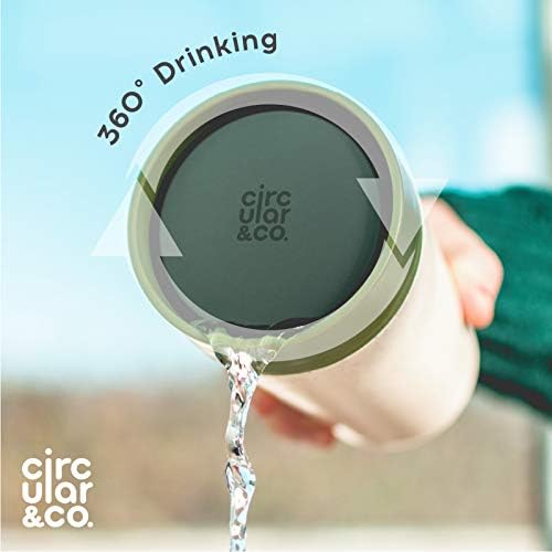 Circular and Co Reusable Coffee Cup 12oz/340ml - The World's First Travel Mug Made from Recycled Coffee Cups, 100% Leak-Proof, Sustainable & Insulated (Cream & Cosmic Black) - Image 3