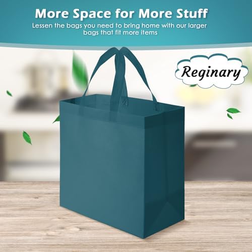 Reginary 100 PCS Non Woven Tote Bags Bulk,Dark Green - Image 4