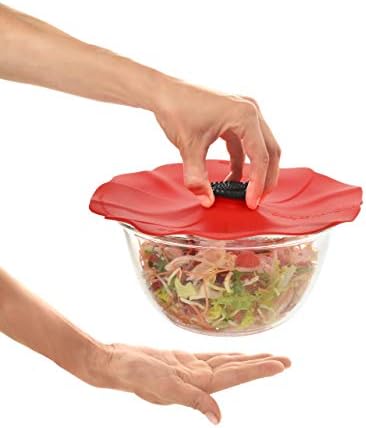 Charles Viancin - Poppy Silicone Lid for Food Storage and Cooking - Airtight Seal on Any Smooth Rim Surface - BPA-Free - Oven, Microwave, Freezer, Stovetop and Dishwasher Safe (9 Inch) - Image 2