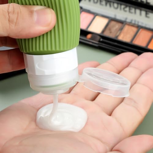 Mrsdry Travel Bottles for Toiletries, Tsa Approved 2oz Travel Bottles, BPA Free Leak Proof Travel Size Toiletry Containers, Refillable Travel Accessories with Toiletry Bag for Shampoo Liquid (4 Pack) - Image 4