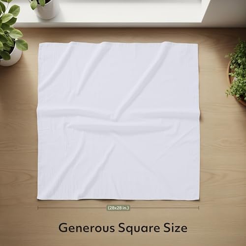 Utopia Kitchen White Flour Sack Towels [12 Pack - 28 x 28 Inch] 100% Cotton - Image 2