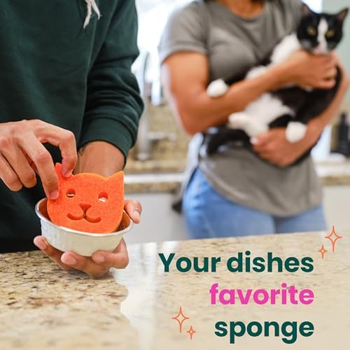Scotch-Brite Purrfectly Clean Non-Scratch Scrub Sponge, 1 Pack - Image 5