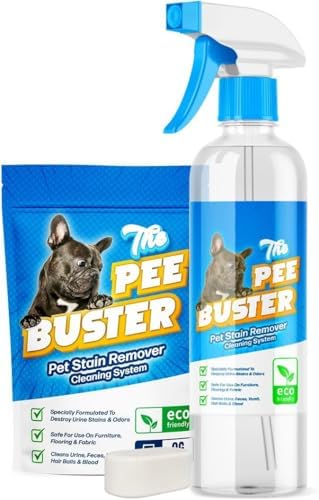 Pet Stain Remover – Refillable Cleaning Bottle with 5 Dissolvable Tablets – Multi-Surface Cleaner for Dog & Cat Urine on Carpet, Tile, Hardwood & Fabric by Unknown