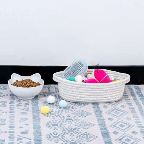 CubesLand Small Woven Rope Toys Basket for Organizing Set 5 - Image 7