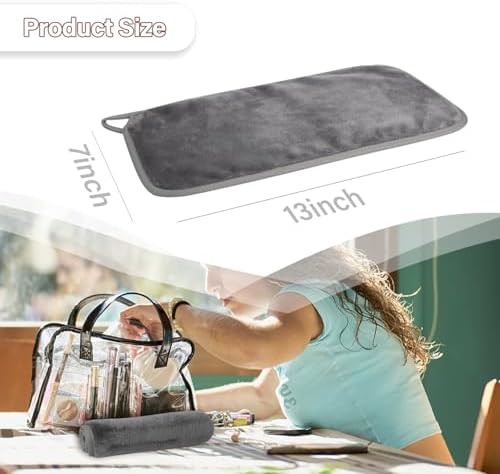 Nugilla Makeup Remover Cloths, 8 Packs Makeup Remover Towels Reusable Face Wash Cloth, Soft Microfiber Face Cloth for Women(Cool Grey) - Image 4