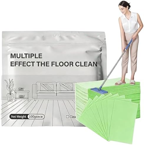 Multi-surface Floor Cleaning Tablets, 100PCS Floor Cleaning Tablets Multi- Surface Cleaner, Free Shine Floor Cleaner Tablet, Multiple Effect the Floors Clean, Concentrated Cleaner for Hardwood, Tile by Unknown