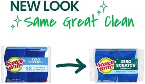 Scotch-Brite Zero Scratch Non-Scratch Scrub Sponges, 36 Pack - Image 2