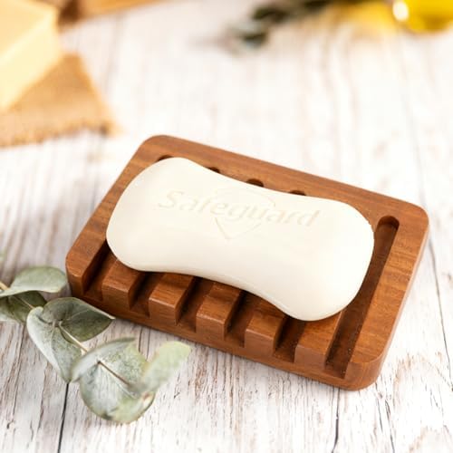 Teak Wood Soap Dish - Bar Soap Holder & Soap Saver for Shower, Bathroom, Sink, Kitchen & Countertop (1) - Image 4