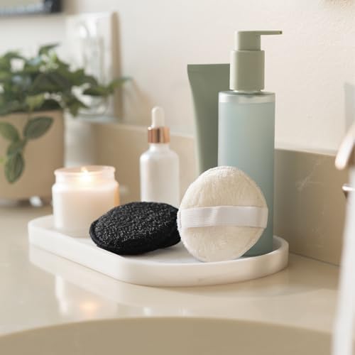 S&T INC. Face Scrubber Pad, 6 Pack, 3.3" Diameter, Taupe and Black - Image 6