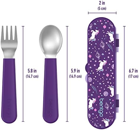 Bentgo Kids Stainless Steel Utensil Set with Fork, Spoon, & Storage Case - Image 5