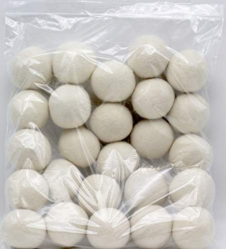 Wooland Wholesale Bulk Laundry XL Premium Wool Dryer Balls - 100% New Zealand Organic Wool Natural Fabric Softener for Sensitive Skin, Babies (50 Count) - Image 3