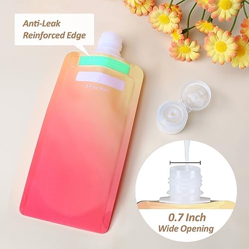 PACKISM 24 Pack Travel Pouches for Toiletries - 90ml 3 oz Liquid Containers - Image 4