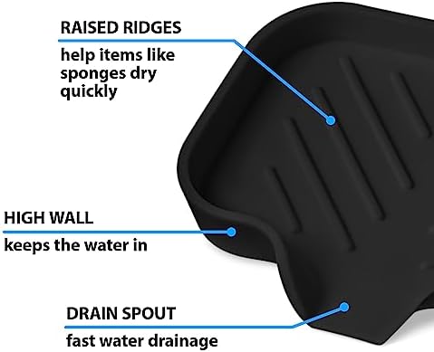 2 PCS Premium Black Self-Draining Soap Bar Holder - Elegant Soap Dish for Shower & Bathroom Use - Versatile Soap Dishes for Bar Soap - Durable Soap Holder & Bathroom Soap Dish Solution - Image 4