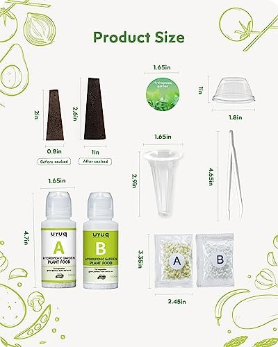 URUQ 188pcs Hydroponic Pods Kit Compatible with AeroGarden & Most Brands - Image 6