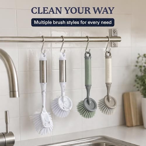 Farberware Dish Brush with Handle, 2 Pack, Firm Bristles - Image 7