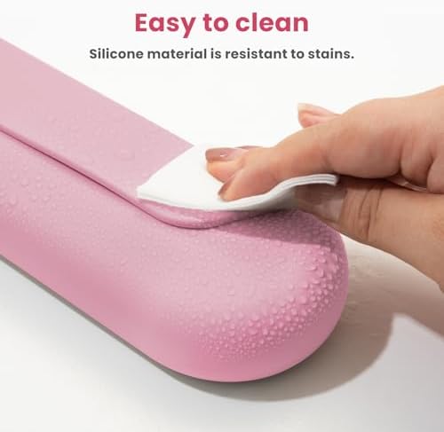 Silicone Electric Toothbrush Travel Case, Manual Toothbrush Travel Cover for Men and Women,Toothbrush Holder for Travel,Gym and More, Fits Most Manual and Electric Toothbrushes - Pink - Image 4