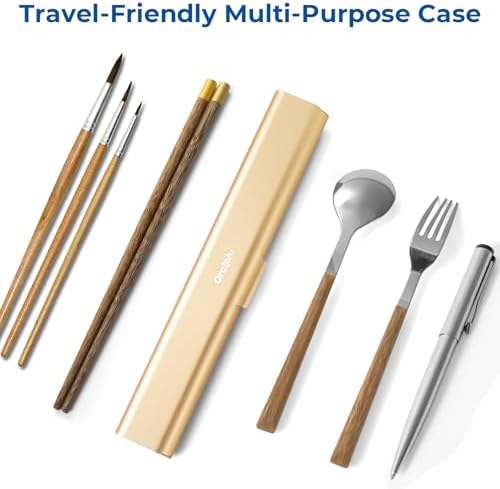 Aluminum Toothbrush Travel Case, Portable Travel Toothbrush Holder, Durable Manual Toothbrush Box Container for Traveling, Bathroom, Camping, Business Trip-Gold - Image 6