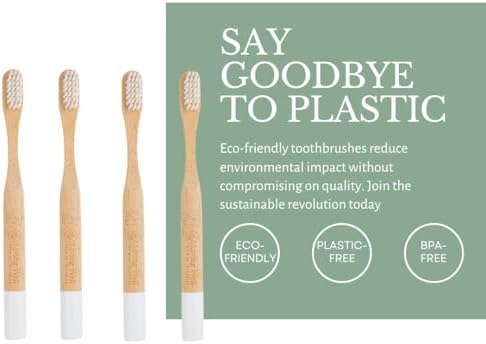 Living Well Dr. Michelle Kids Bamboo Charcoal Toothbrush, 4 Pack - Image 2
