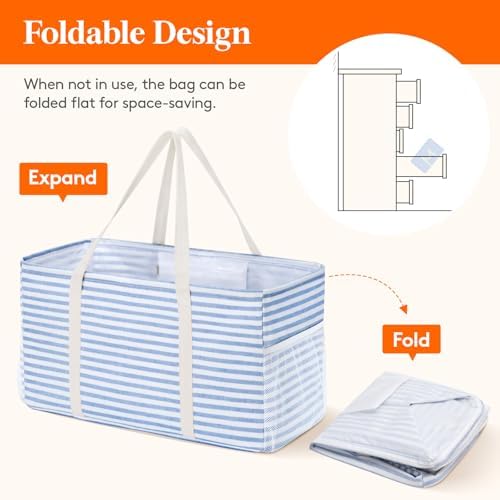 Lifewit Large Tote bag, Reusable Shopping Grocery Bags - Image 6