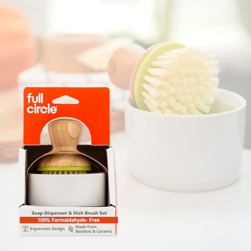 Full Circle Home Soap Dispenser & Dish Brush Set, 1 Each (Pack of 4) by Unknown
