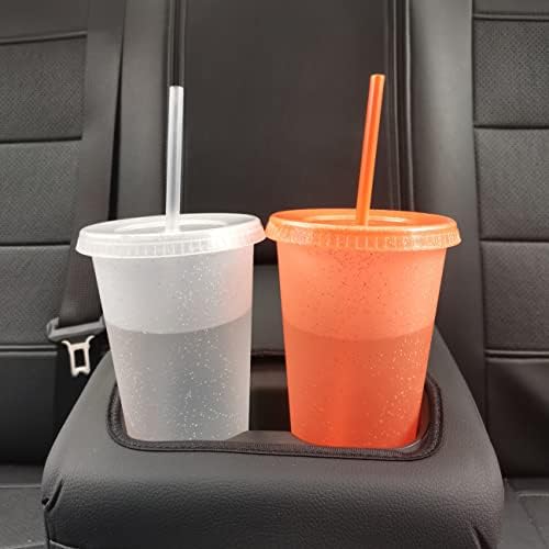 Suertestarry Tumbler with Straw and Lid,Water Bottle Iced Coffee Travel Mug Cup,Reusable Plastic Cups,Perfect for Parties,Birthdays,24oz-5 Pack (White, 5pack) - Image 3