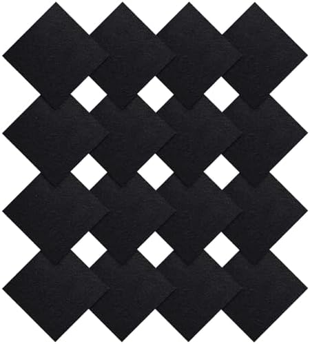 Patelai 16 Pcs Compost Bin Charcoal Filters, Square Replacement Refills by Patelai