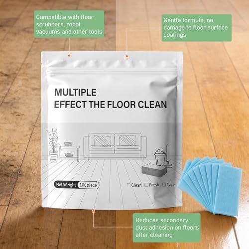 Multi-Surface Floor Cleaner Tablet, Floor Cleaning Tablets Multi- Surface Cleaner,Concentrated Cleaner for Hardwood,Tile, Laminate & More (Blue, 100PCS) - Image 5