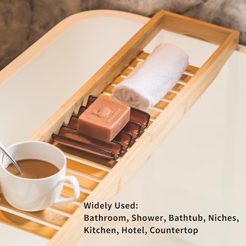 Bathroom Soap Dish for Shower, Bar Soap Holder with Drainage - Image 2