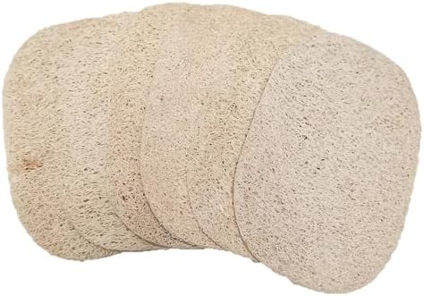 WOCATS 6 Pack Natural Loofah Sponges for Dishes & Bath - Biodegradable, Eco-Friendly Kitchen Scrubber & Body Exfoliator, Non-Scratch, Durable, Reusable by WOCATS