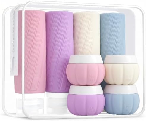 Redfly Silicone TSA Approved Travel Bottles for Toiletries, Leak proof, 3oz by Redfly